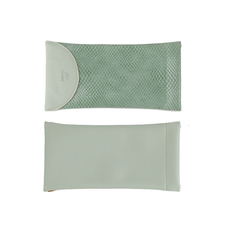 Wholesale PU Elastic Leather Storage Sunglasses Bags
